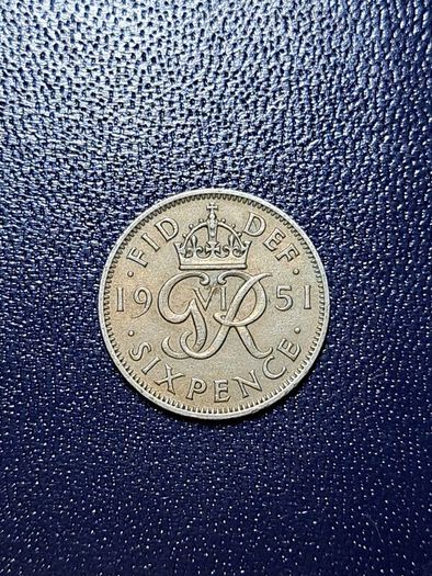 United Kingdom Six pence coin