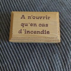 Wooden French humorous piece