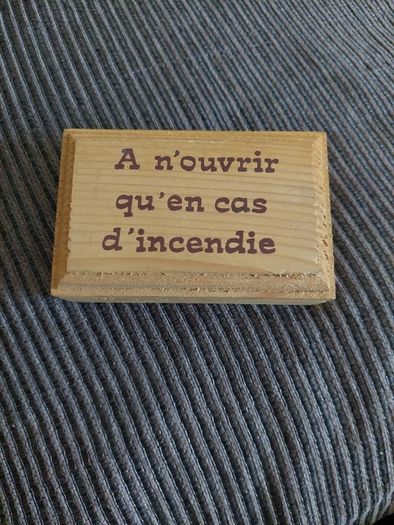 Wooden French humorous piece