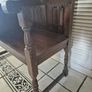 Vintage Oak Telephone Seat Image 2