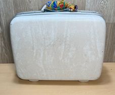 Samsonite Vintage White Hard Case Vanity - Small