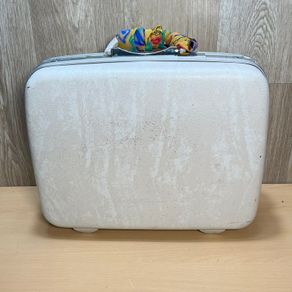 Samsonite Vintage White Hard Case Vanity - Small