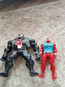 Spiderman and Venom Figures