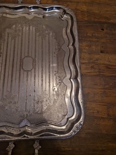silver plate tray