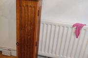 Vintage Wooden DVD Storage Tower Column Cabinet Pillar Stand