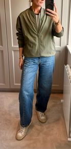 Pull & Bear khaki bomber jacket