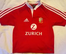 Youth Lions Adidas rugby jersey