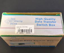 Manual Data Transfer Switch Box VDU 2 Way VGA Device Sharing DWHD155AB Vintage