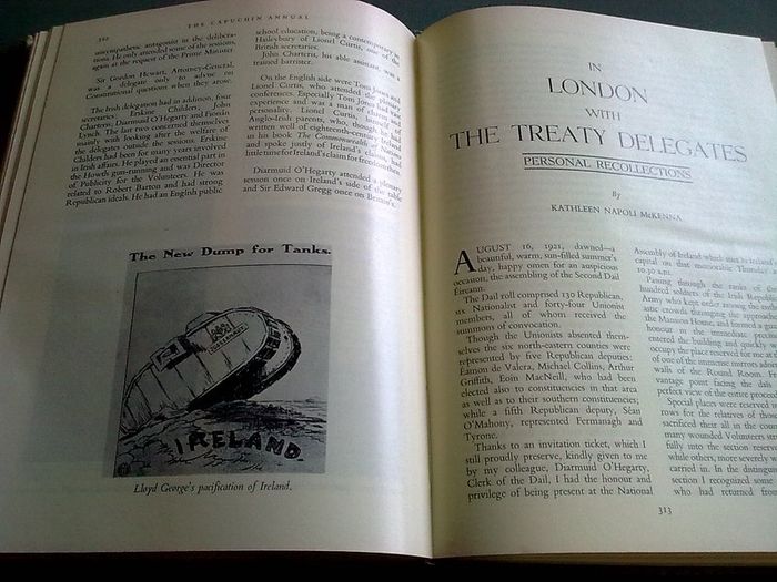 Capuchin Annual 1971 Griffith Collins Truce Sinn Fein IRA Treaty
