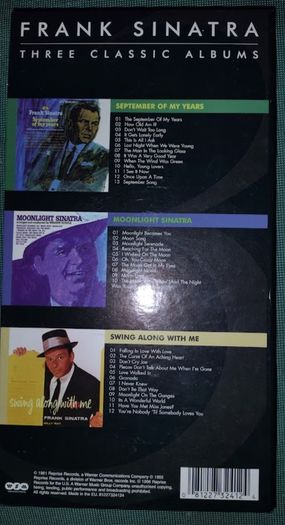 Frank Sinatra - Trilogy: 3 x CD Box Set - September of My Years / Moonlight Sinatra / Swing Along With Me
