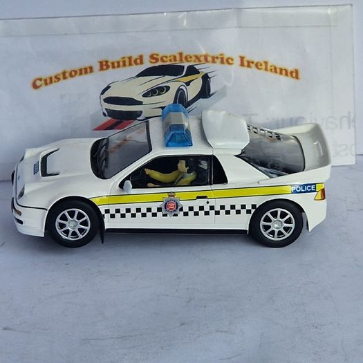Scalextric C4341 Ford RS200 - Police Slot Car ( classic street supercar )