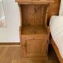 Rustic solid pine bedside locker Image 2