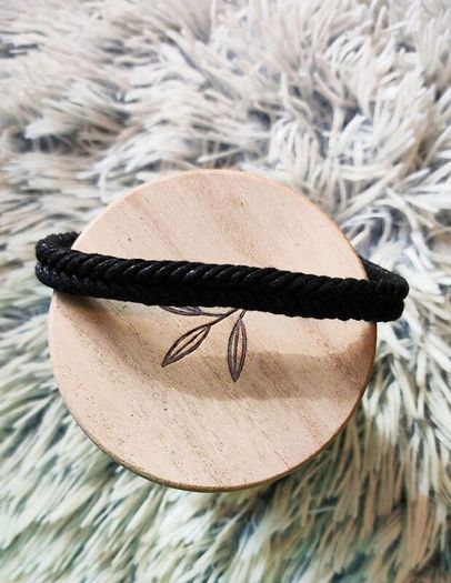 Black Braided Unisex Bracelet
