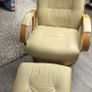 Recliner and Footstool Image 4