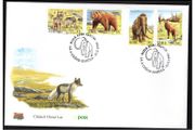1999 Ireland Extinct Irish Animals (Mammoth, Giran Deer, Wolves &amp; Bear) Commemorative Stamps An Post First Day Cover (FDC)