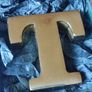 Initial T brass paperweight Image 2