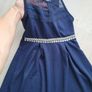 Girls navy lace embellished dress. New. Size 10yrs Image 2
