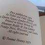 seamus  heaney  first  edition,,  field  work Image 5