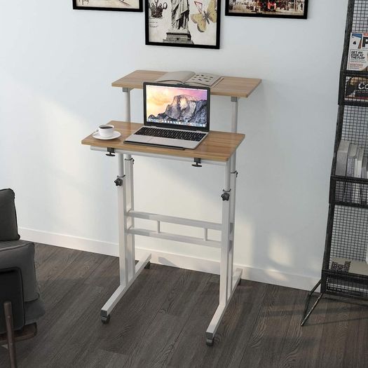 Stand Up Desk Computer Desk Mobile Workstation - Free Delivery Nationwide