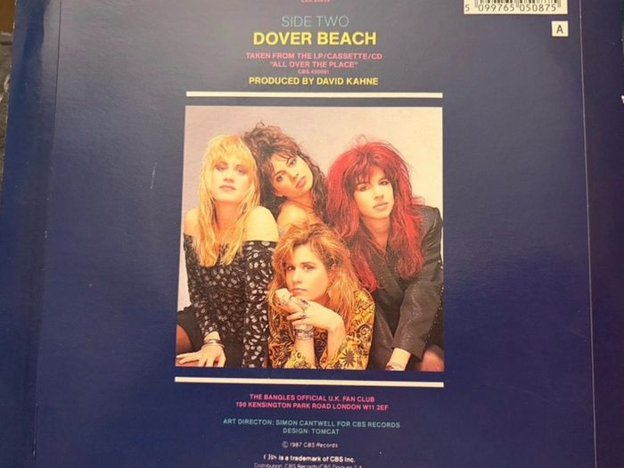 The Bangles Following Dover Beach 1987 UK 7inch Vinyl