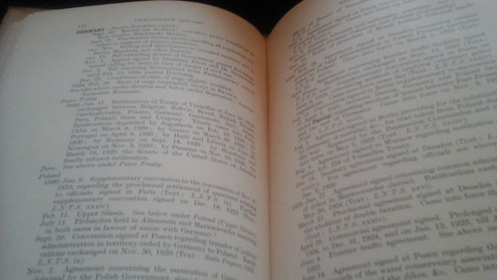 Survey of International Affairs 1925 supplement,Chronology of Events and Treaties 1st Jan 1920 -31st Dec 1925.