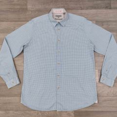 Ted Baker Button Down Patterned Shirt Mens Large