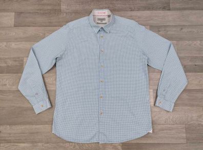 Ted Baker Button Down Patterned Shirt Mens Large