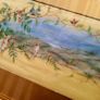 Antique french painting on silk Image 2