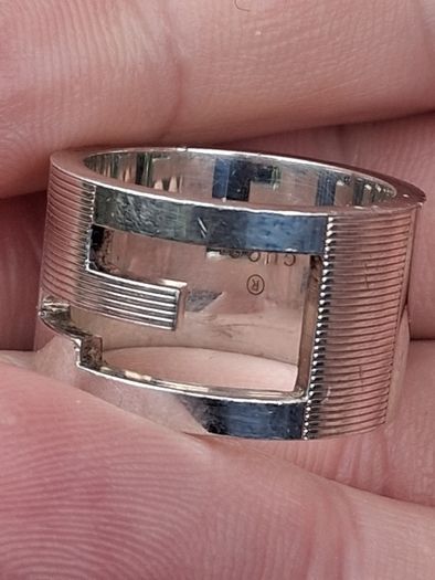 Gucci Boxed Sterling Silver Ring