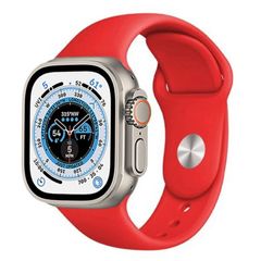 SMALL Size RED Silicone Band Strap For Apple Watch ULTRA 49mm Replacement Sport