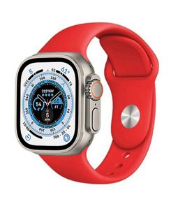 SMALL Size RED Silicone Band Strap For Apple Watch ULTRA 49mm Replacement Sport