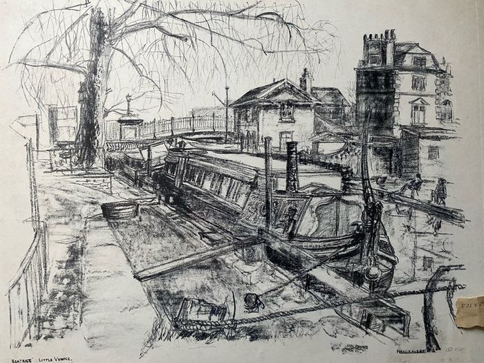 This limited edition lithograph by British artist Hargrave Jennings