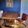Dining Table and 4 Real Leather Chairs Image 4
