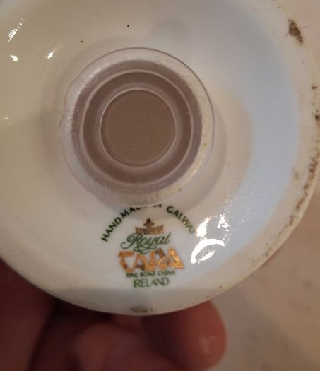 Royal Tara Irish Blossom Salt, Pepper & Mustard pot