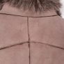 Denim Co Brown Taupe Suede Faux Fur Sleeveless Bodywarmer Gilet 14UK/42EU Image 7