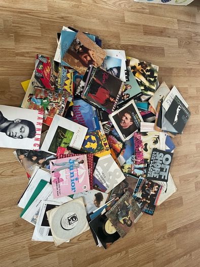 7inch mixed music vinyls