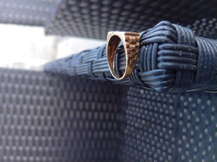 9ct gold dad ring vintage