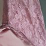IN VOGUE mauve lace overlay skirt Sz 12 (Fit 10-12UK) Image 4
