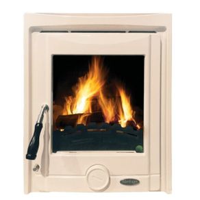 5kw Insert Stove - Multi Fuel insert Stove - Cream Enamel