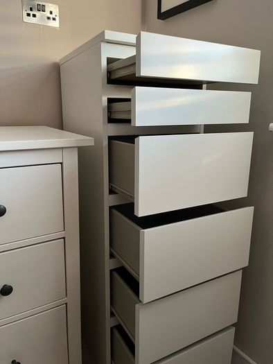 tall chest of drawers white