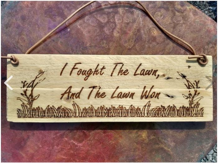 Backyard Garden Rustic Wooden Sign - Its Not A Shed Its An Office