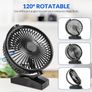 Desk Fan with 3 Speeds (Rechargeable/USB) Image 2