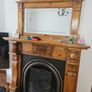Fireplace mantle with mirror Image 3