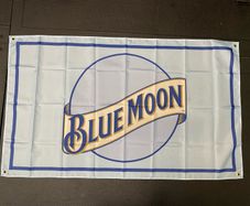 Blue Moon Beer Flag