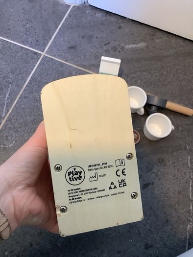 Wooden play coffee machine (Lidl)