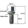 New Wheel Bolts AUDI (S or SB) 28mm - Delivery Image 2