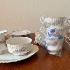 Vintage Mid-Century 1960's Paragon "Rose Ballet"Fine Bone China Afternoon Tea Set