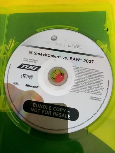Smack Down VS Raw 2007 Xbox 360 Games Original