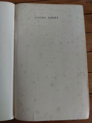 First Edition Dorothy L Sayers, Gaudy Night 1935