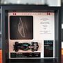 Handmade Formula 1 display frames made with a 1:43 scale F1 car model and the track layout Image 3